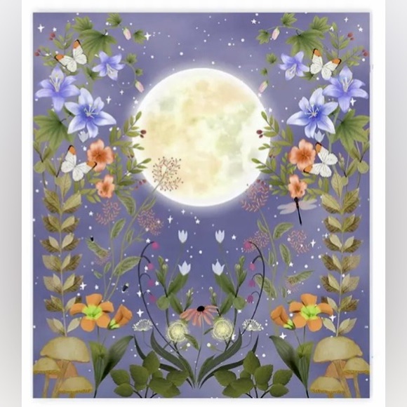 🌖Moonlit Garden Tapestry, Wall Hanging for Room (51.2 x 59.1 Inch)🌖 - Picture 1 of 7